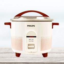 Astonishing Philips Electric Rice Cooker in White n Red to Cooch Behar