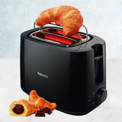 Outstanding Philips 2 in 1 Toaster and Grill in Black to Cooch Behar