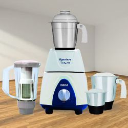 Trendy Inalsa White n Blue Mixer Grinder with Break Resistant Jars to Marmagao