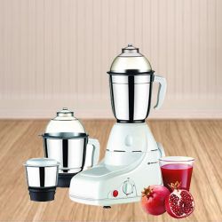 Trendy Bajaj White Color Mixer Grinder with 3 Jars to Alappuzha