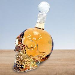 Dashing Crystal Head Skull Wine Bottle Decanter to Viluppuram