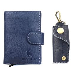 Elegant Hide N Skin Leather Card Case N Key Chain Set for Men N Women to Alappuzha