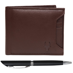 Fabulous WildHorn Mens Leather Wallet with Pen Combo to Nipani