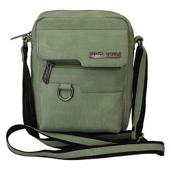 Stunning Sling Bag for Men in Green to Punalur