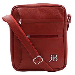 Raving Red Leather Sling for Gents to Muvattupuzha