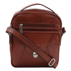 Attractive Brown Leather Sling for Him to Uthagamandalam
