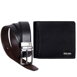 Stylish Urban Forest Mens Leather Wallet N Reversible Belt Combo to Nipani