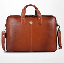 Classic Mens Leather Laptop Bag to Kanjikode