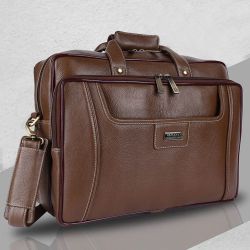 Suave Leather Laptop Office Side Bag to Kanjikode