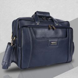 Stunning Leather Laptop Office Side Bag