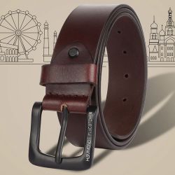 Stylish Leather Belt for Men to Kanjikode