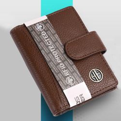 Classic Leather RFID Protected Card Holder Wallet to Kanjikode