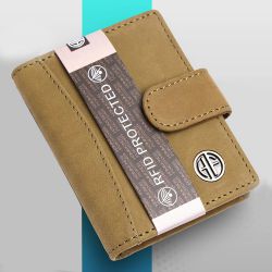 Fancy Leather RFID Protected Card Holder Wallet