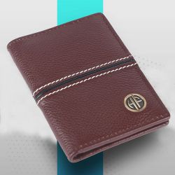 Pure Leather RFID Protected Card Holder Wallet to Kanjikode