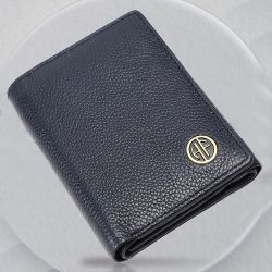 Impressive RFID Protected Trifold Leather Mens Wallet to Kanjikode