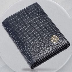 Classy RFID Protected Trifold Leather Mens Wallet to Kanjikode