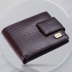 Exclusive RFID Protected Trifold Leather Mens Wallet to Kanjikode