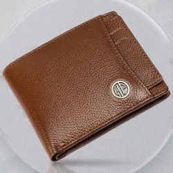 Attractive Leather RFID Protected Mens Wallet to Kanjikode