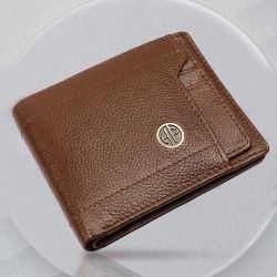 Attractive Leather RFID Protected Mens Wallet to Kanjikode