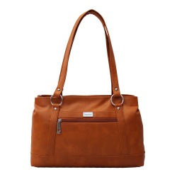Classy Womens Tan Color Office Bag with Dual Chamber to Zirakhpur