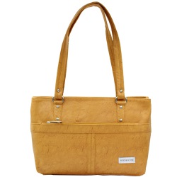 Dual Chamber Bright Yellow Womens Daily Use Bag to Cooch Behar