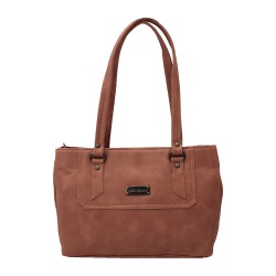 Remarkable Ladies Foam Leather Bag in Tan Color to India