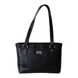 Awesome Black Vanity Bag for Women with Dual Chamber to Muvattupuzha