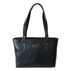 Dashing Black Front Stiches Vanity Bag for Her to Andaman and Nicobar Islands
