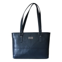 Deep Blue Womens Vanity Bag with Front Stiches to Cooch Behar