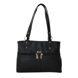Sleek Black Colored Ladies Vanity Bag to Muvattupuzha