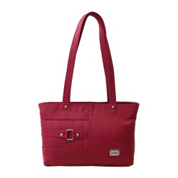 Fashionable 3 Strip Design Pink Vanity Bag for Her to Nipani