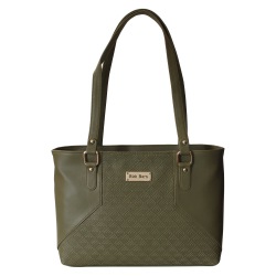 Greenish Embossed Design Vanity Bag for Ladies to Sivaganga