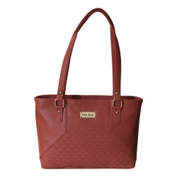 Cool Red Colored Embossed Design Ladies Vanity Bag to Cooch Behar