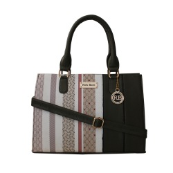 Amazing Vanity Bag in Striped N Plain Combination to Cooch Behar