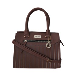 Sophisticated Striped Design Ladies Vanity Bag to Ambattur