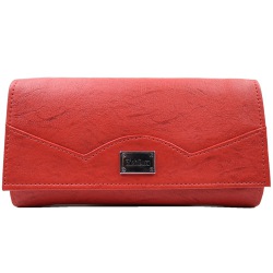 Flap Patti Sides Taper Red Clutch Wallet for Women to Dadra and Nagar Haveli