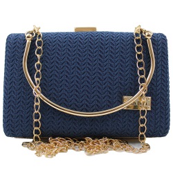 Metal Frame with Sling Chain Ladies Blue Sling Bag to Cooch Behar