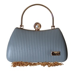Super Striped Embossed Design Party Purse for Ladies to Marmagao