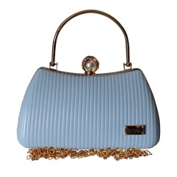 Elegant Womens Party Purse with Striped Embossed Design to Kanjikode