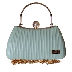 Fab Ladies Party Purse with Striped Embossed Design to Irinjalakuda