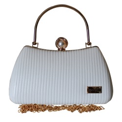 Pretty Womens Striped Embossed Design Party Purse to Lakshadweep