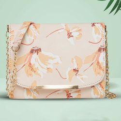 Stylish Floral Print Sling Bag to India