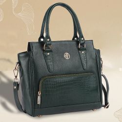 Sleek Leather Sling Handbag