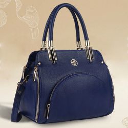 Fashionable Leather Sling Handbag