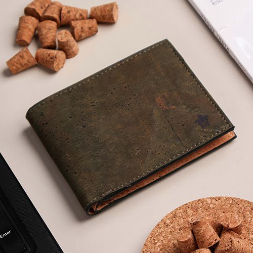 Exclusive Eco Friendly Kakapo Bifold Cork Wallet to Tirur