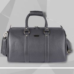 Exclusive Leather Duffle Travel Bag