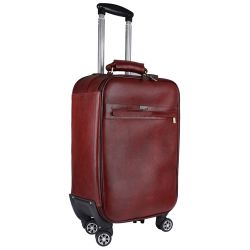 Classic Leather Trolley Bag