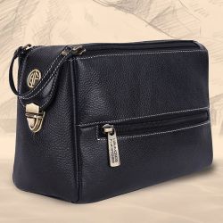 Suave Leather Toiletry Bag