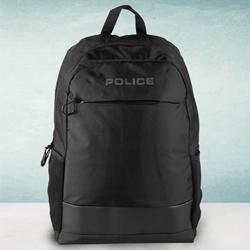 Exclusive Mens Black Bag-Pack from Police to Andaman and Nicobar Islands