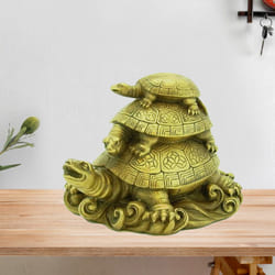 Unique Fengshui Three Tier Ceramic Tortoise to Rayagada